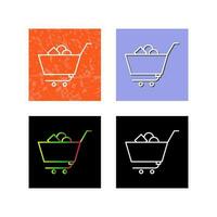 Unique Shopping Cart II Vector Icon