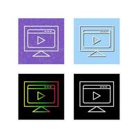 Video Streaming Vector Icon