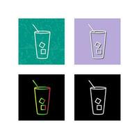 Iced Coffee Vector Icon