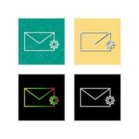 Unique Message Settings Vector Icon