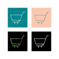 Unique Empty Cart Vector Icon