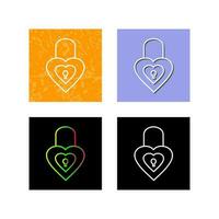 Unique Lock Vector Icon