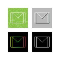 icono de vector de correo electrónico único