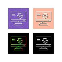 Unique Code Optimization Vector Icon