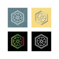 Unique Hexagonal Diaphram Vector Icon