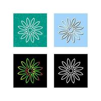 Unique Flower Vector Icon