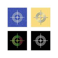 Unique Target Vector Icon