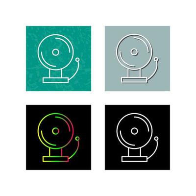 Unique Fire Alarm Vector Icon