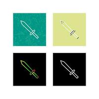 Unique Sword Vector Icon