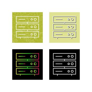 Unique Server Network Vector Icon