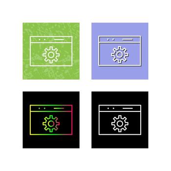 icono de vector de optimización web único