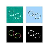 Unique Conversation Bubbles Vector Icon