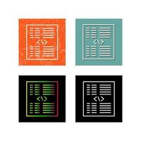 Piece of Code Vector Icon