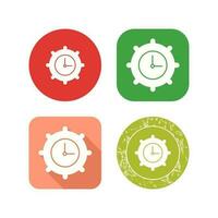Time Settings Vector Icon