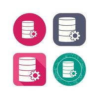 Unique Database Management Vector Icon