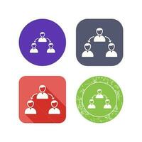 Unique Connected Users Vector Icon