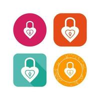 Unique Lock Vector Icon