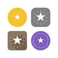 Unique Star Vector Icon