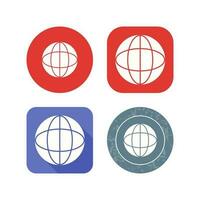 Unique Globe Vector Icon