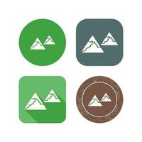 Unique Mountains Vector Icon