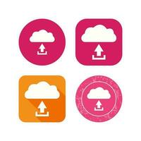 Unique Upload to Cloud Vector Icon