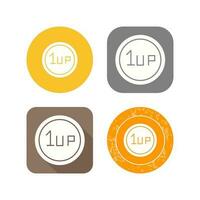 Unique 1UP Vector Icon