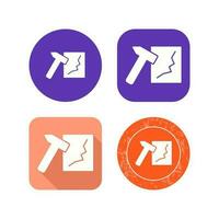 Unique Break Glass Vector Icon