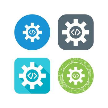 icono de vector de optimización de código único