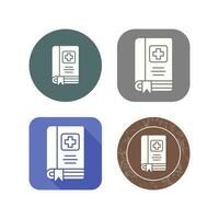 Medical Book Vector Icon