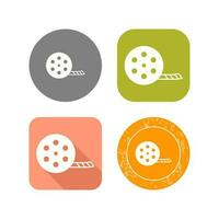 Unique Film Reel Vector Icon