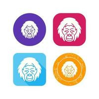 Orangutan Vector Icon