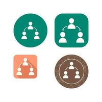 Unique Connected Users Vector Icon