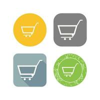 Unique Empty Cart Vector Icon