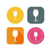 icono de vector de copa de vino