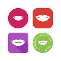 icono de vector de labios