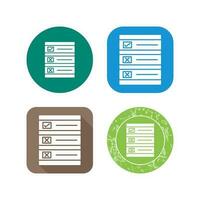 Ballot Paper Vector Icon