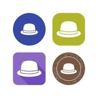 icono de vector de sombrero