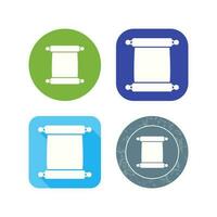 Scroll of Paper Vector Icon