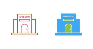 icono de vector de edificio de museo