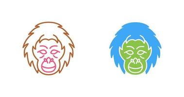 Orangutan Vector Icon