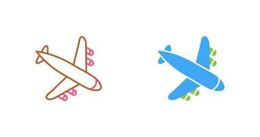 Landing Airplane Vector Icon