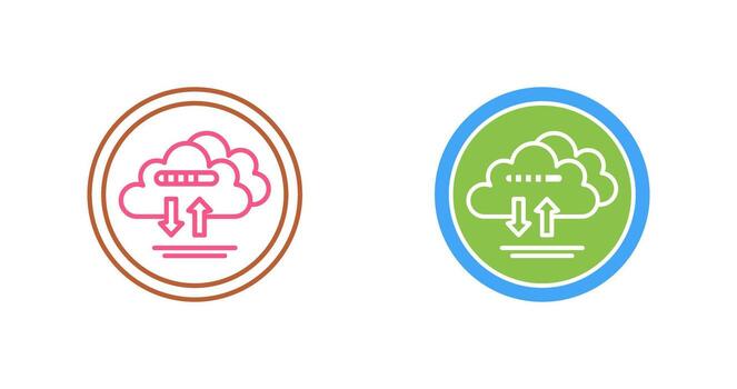 Cloud Data Vector Icon