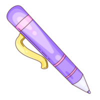 école matériaux clipart dessin animé stylo à bille png