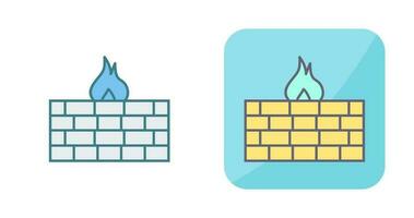 Unique Firewall Vector Icon