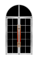 Curve door with black glass png