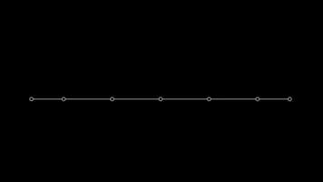 ligne chemin aiguille point point boucle animation vidéo transparent Contexte avec alpha canaliser. video