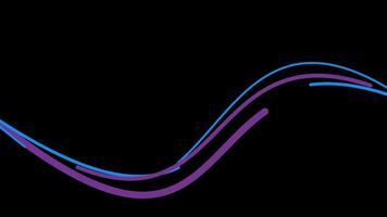 shape swoosh waves swirl trail trace seamless loop Animation video transparent background with alpha channel.