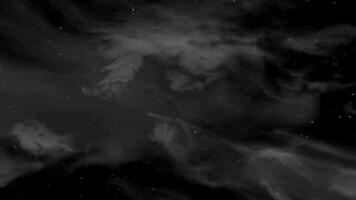 wolk rook naadloos lus animatie video met zwart achtergrond