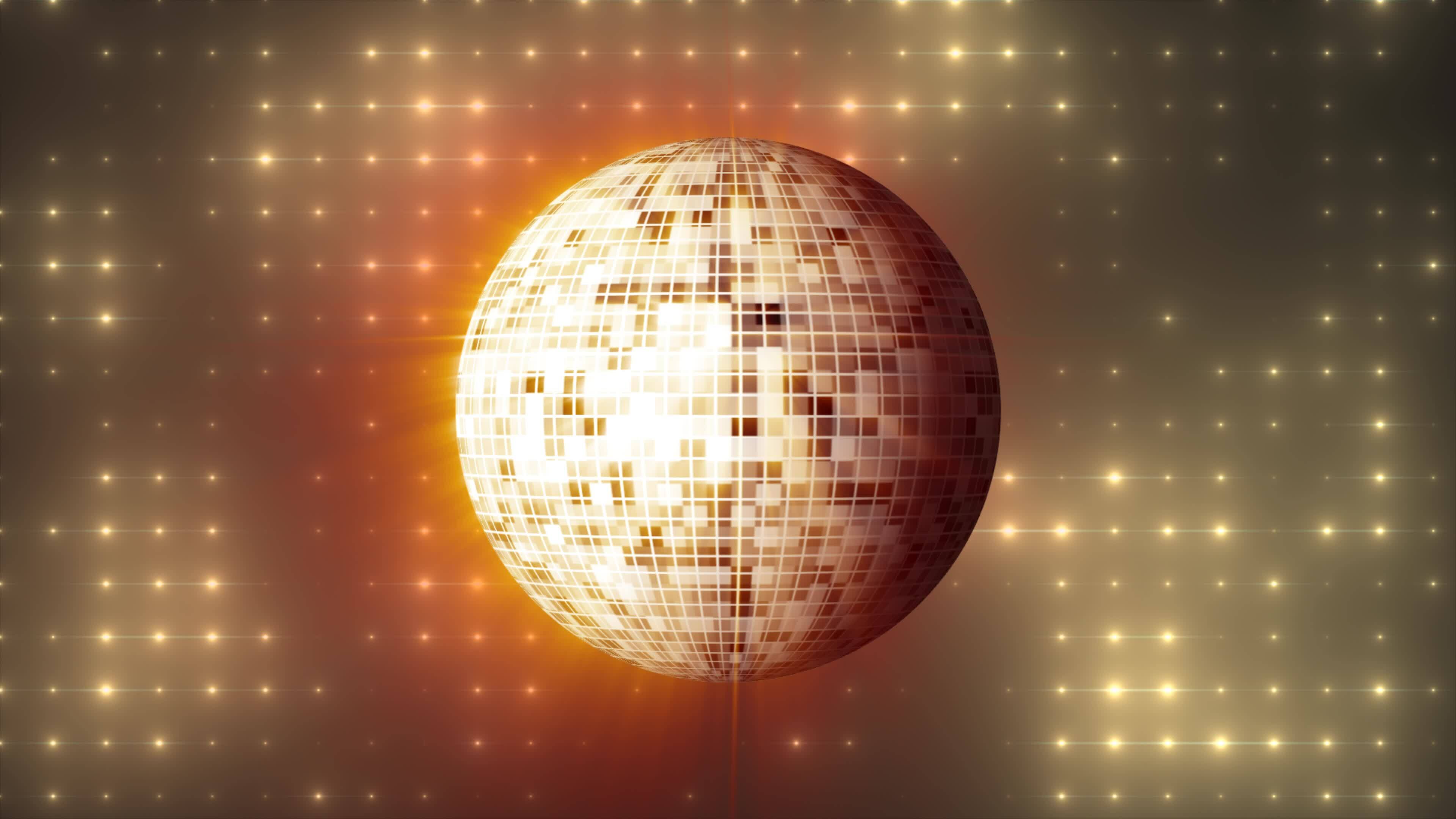 Gold Disco Ball Wallpaper