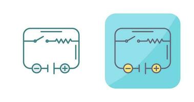 icono de vector de circuito eléctrico